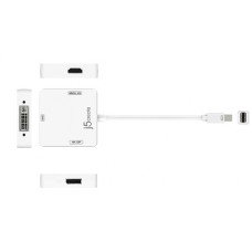 J5create JDA173 Mini DisplayPort to DP or Dvi or HDMi CAble (100mm) J5create JDA173 Mini DisplayPort to DP or Dvi or HDMi CAble (100mm)